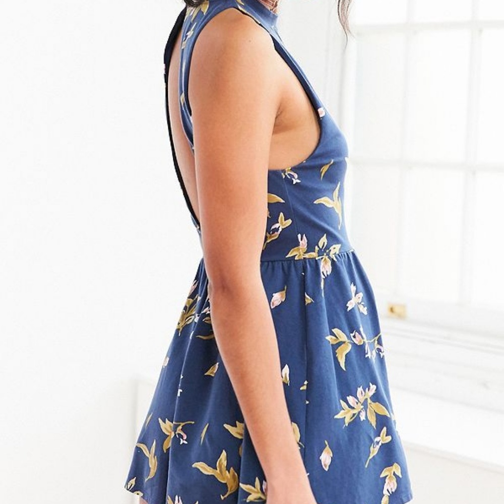 Urban Outfitters Blue Floral Romper
